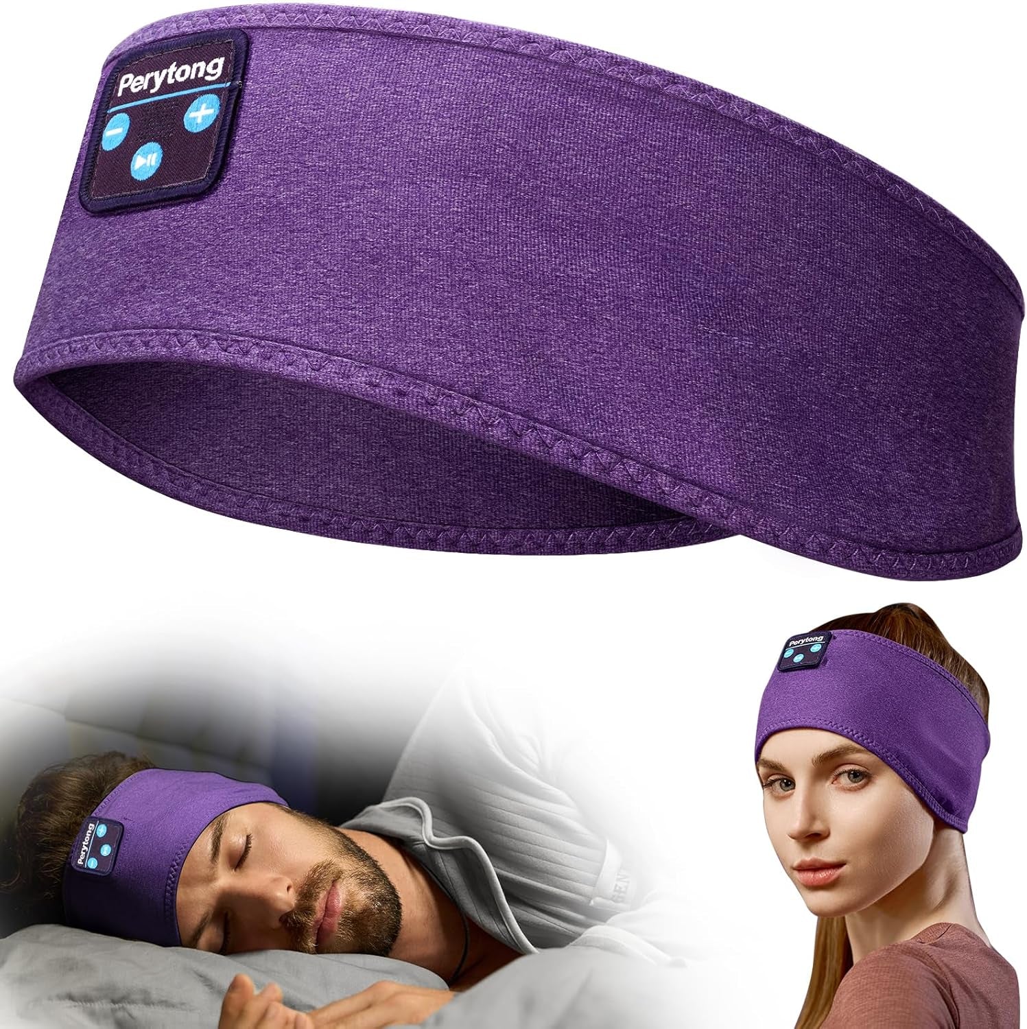 Sleep Headphones Sleeping Bluetooth Headband, Soft Headphone Band with Ultra-Thin Speakers Perfect for Side Sleepers, Running, Workout, Jogging, Yoga, Insomnia Cool Gadgets