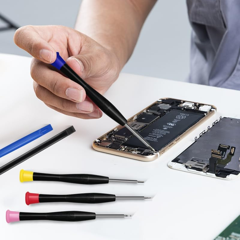 22 Piece Professional Electronics Opening Pry Screwdriver Set Multiple Functions Tool Repair Kit, for Cellphone Iphone Laptops Tablets Pry Open Replace Screen Battery and More