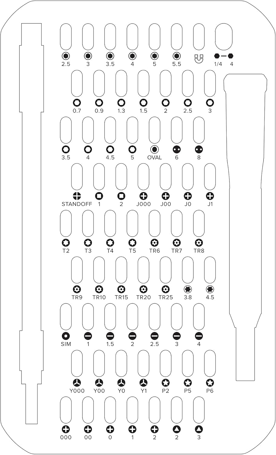 Mako Driver Kit - 64 Precision Bit Set for Electronics Repair