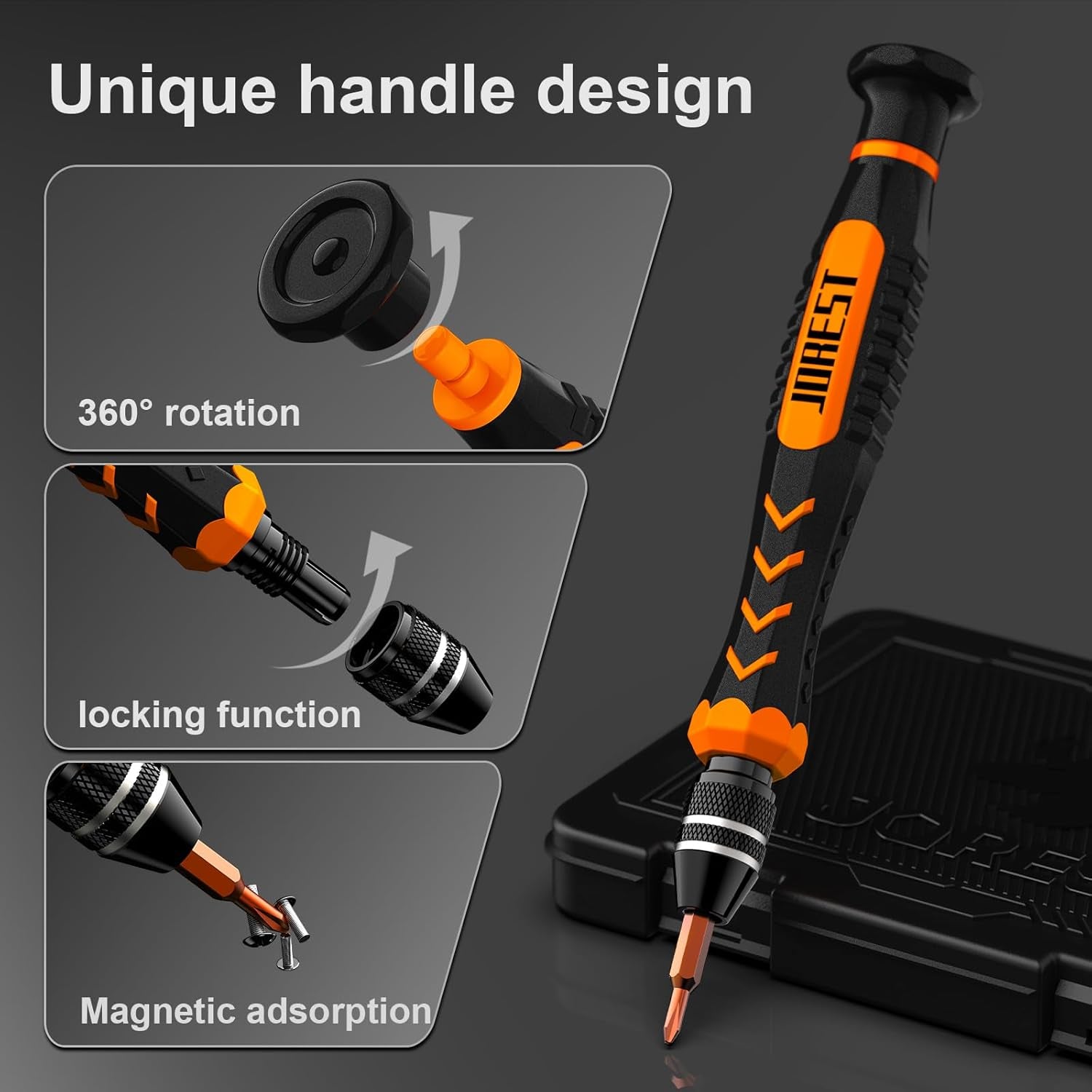 38Pcs Small Precision Screwdriver Set, Tool Gifts for Men, Christmas Gifts for Him with Torx T5, T6, Repair Tool Kit for Macbook, Computer, Laptop, Iphone, PS4 PS5, Xbox, Switch, Glasses, Watch