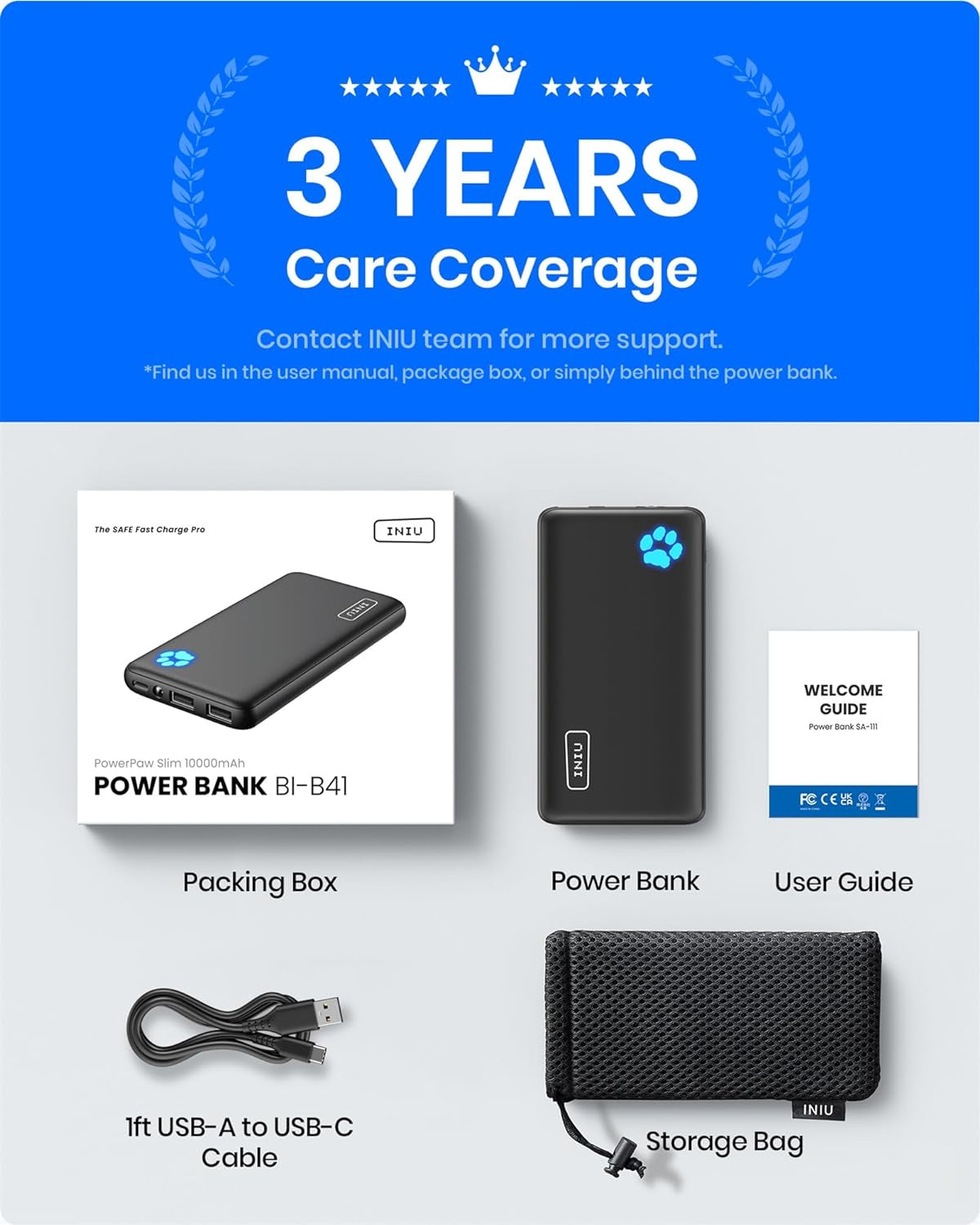 Portable Charger, Slimmest 10000Mah 5V/3A Power Bank, USB C In&Out High-Speed Charging Battery Pack, External Phone Powerbank Compatible with Iphone 16 15 14 13 12 Samsung S22 S21 Google Ipad Etc