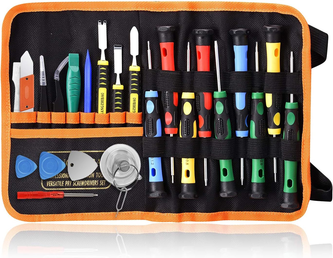 25Pcs Electronics Repair Tool Kit,  Precision Screwdriver Set Magnetic for Fix Apple Iphone,Cell Phone,Smart Watch,Computer,Pc,Tablet,Ipad,Camera,Xbox,Ps4 Pry Open Replace Screen Battery