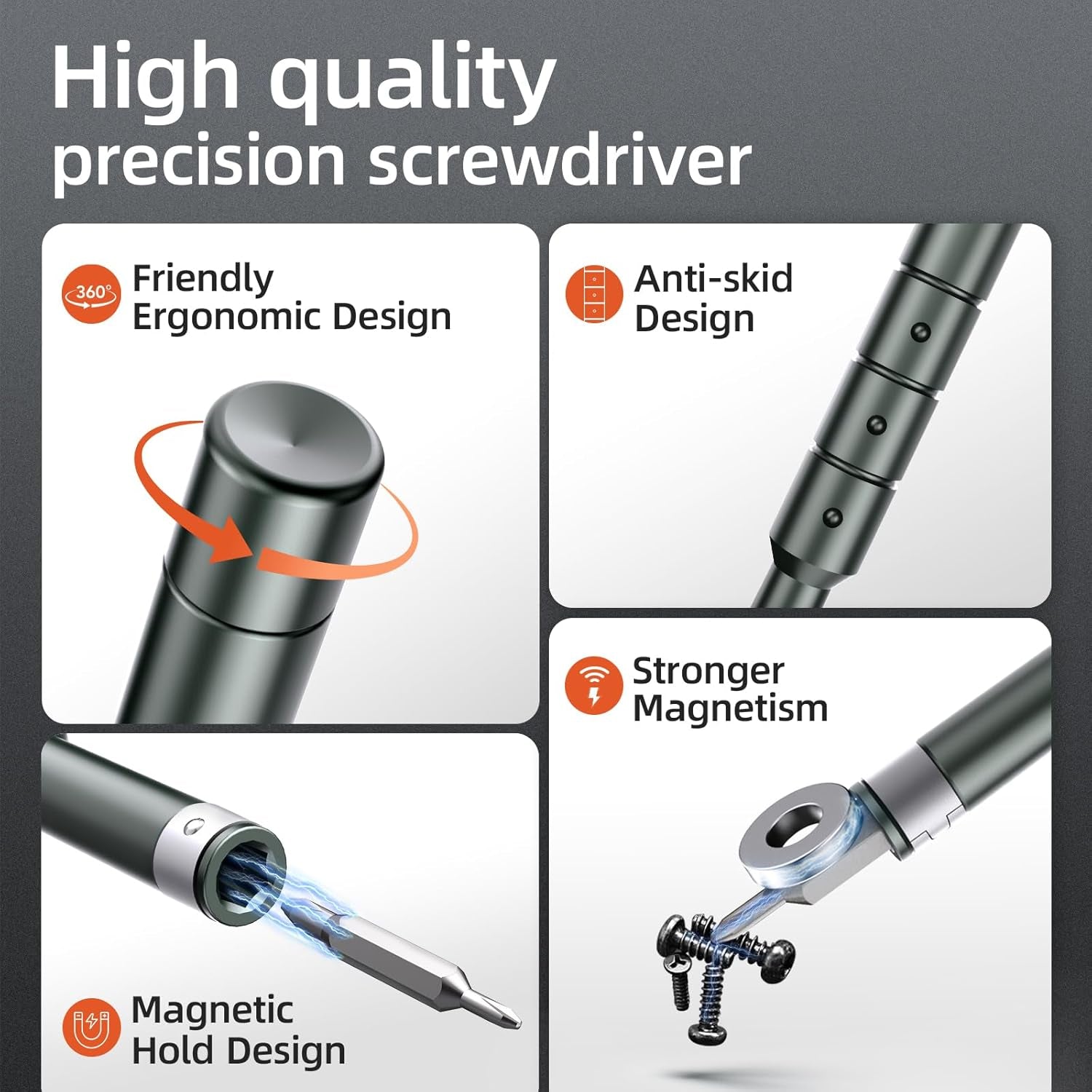 52 in 1 Small Precision Screwdriver Set with Torx, Valentines Day Gifts Gadgets for Men Him, Magnetic Mini Repair Tool Kit for Electronic, Eyeglasses, Watch, Ring Doorbell, Laptop, PS5/4