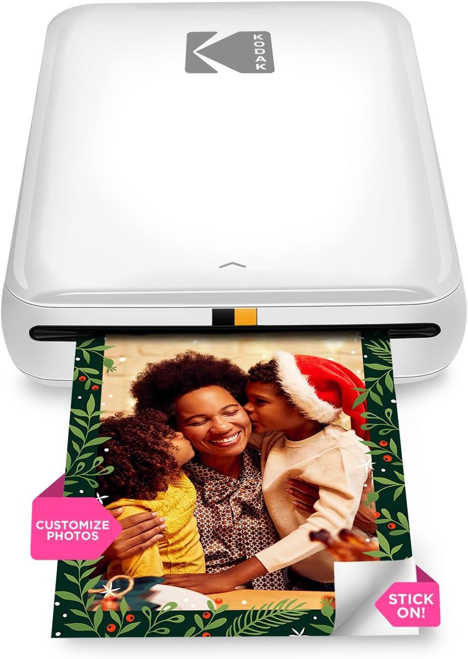 Step Instant Smartphone Photo Printer - Portable Mini Color Wireless Mobile Printer - Zink 2X3” Sticky-Back Photos - Bluetooth Compatible with Ios & Android Devices - Fun Editing App - White