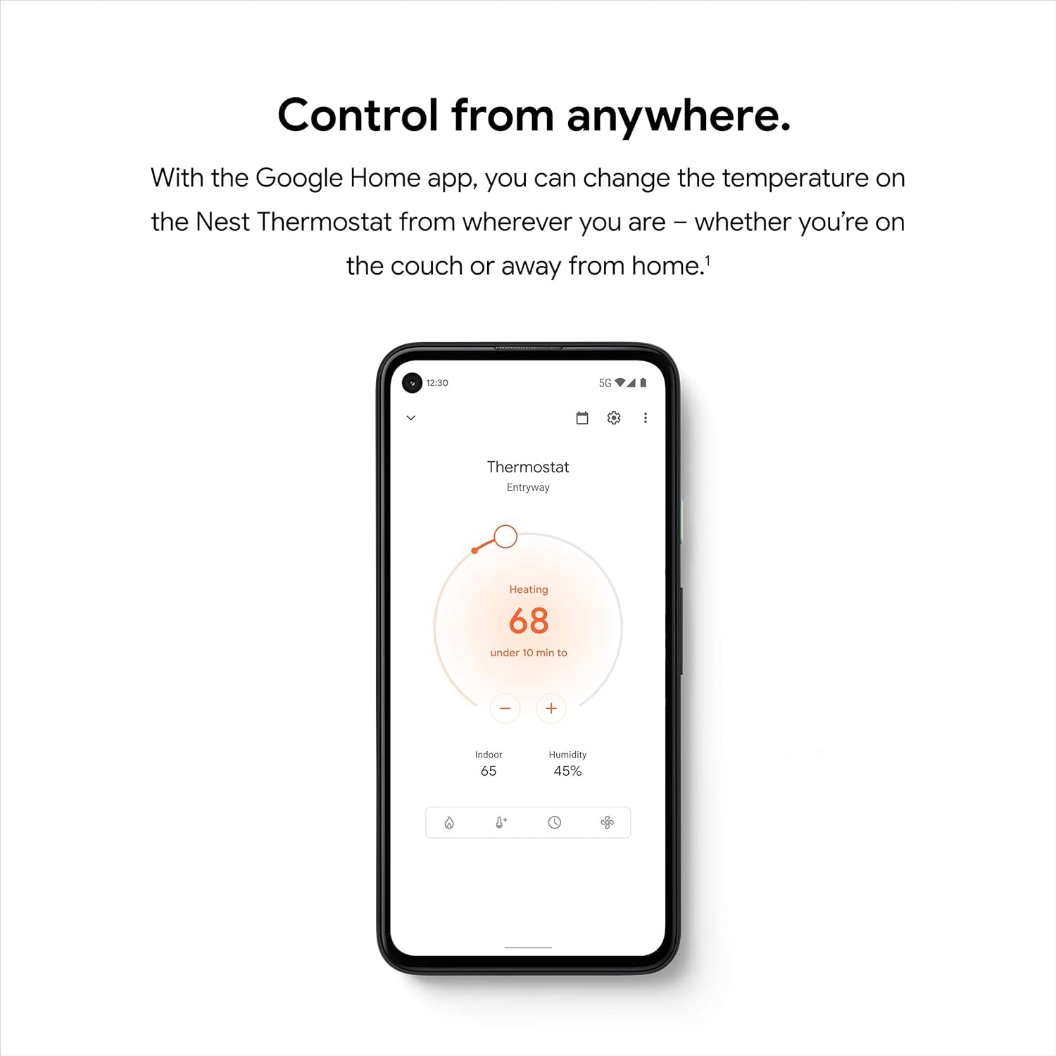 Nest Thermostat - Smart Thermostat for Home - Programmable Wifi Thermostat - Snow