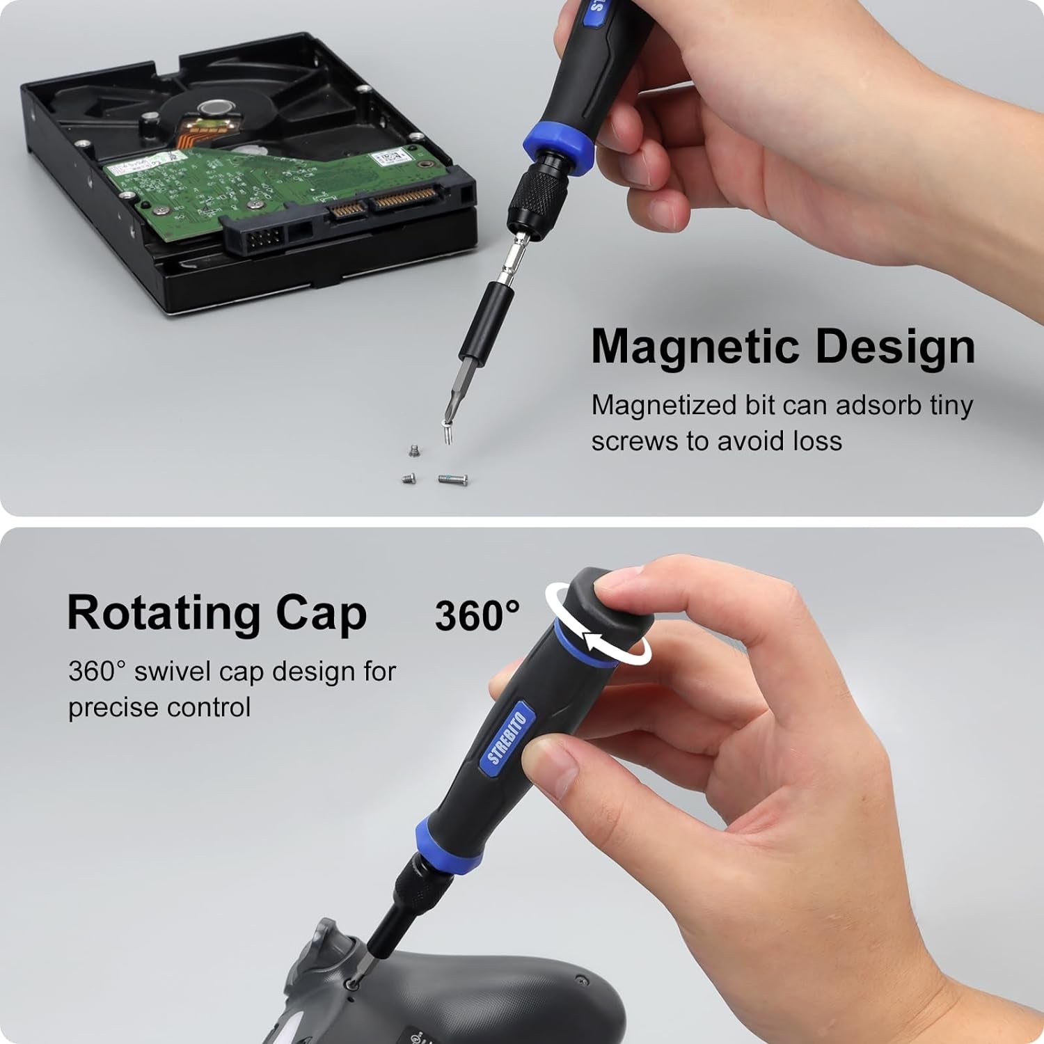 Precision Screwdriver Set 153 in 1 Small Magnetic Screwdriver Set with Case, Electronic Repair Tool Kit for Computer, Laptop, Iphone, Macbook, PC, PS5, Xbox Controller, RC, Jewelers, Glasses
