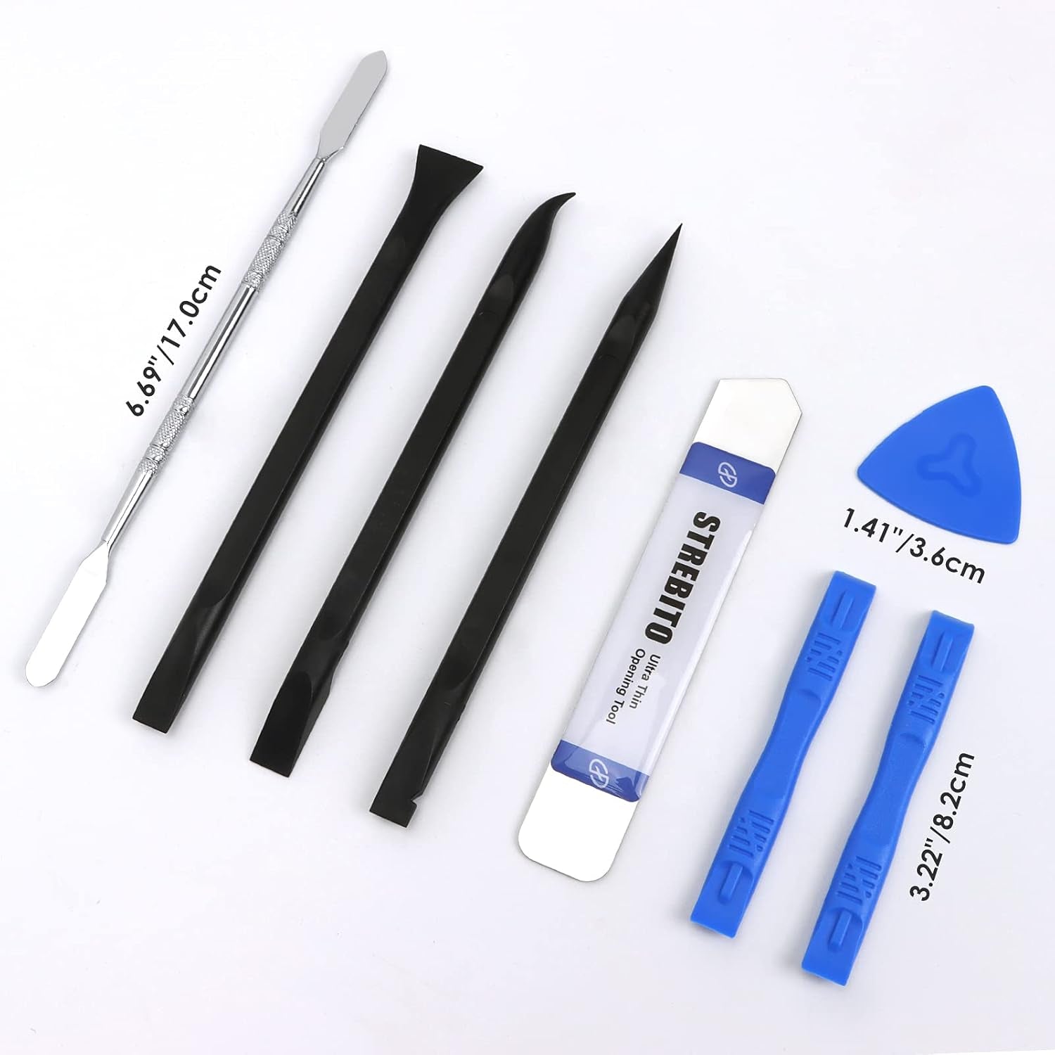 Spudger Pry Tool Kit 11 Piece Opening Tool, Plastic & Metal Spudger Tool Kit, Ultimate Prying & Open Tool for Iphone, Laptop, Ipad, Cell Phone, Macbook, Tablet, Computer, Electronics Repair