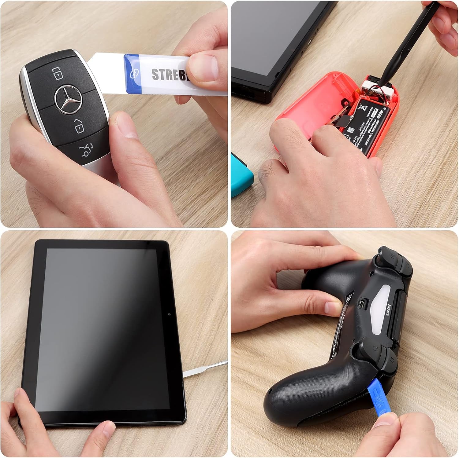 Spudger Pry Tool Kit 11 Piece Opening Tool, Plastic & Metal Spudger Tool Kit, Ultimate Prying & Open Tool for Iphone, Laptop, Ipad, Cell Phone, Macbook, Tablet, Computer, Electronics Repair