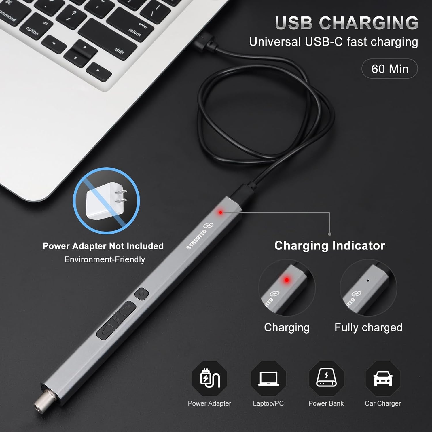 Mini Electric Screwdriver, 144-Piece Electric Precision Screwdriver Set Small Power Screwdriver Cordless Rechargeable, Electronic Repair Tool Kit for PC, Computer, Laptop, Phone, RC Drone