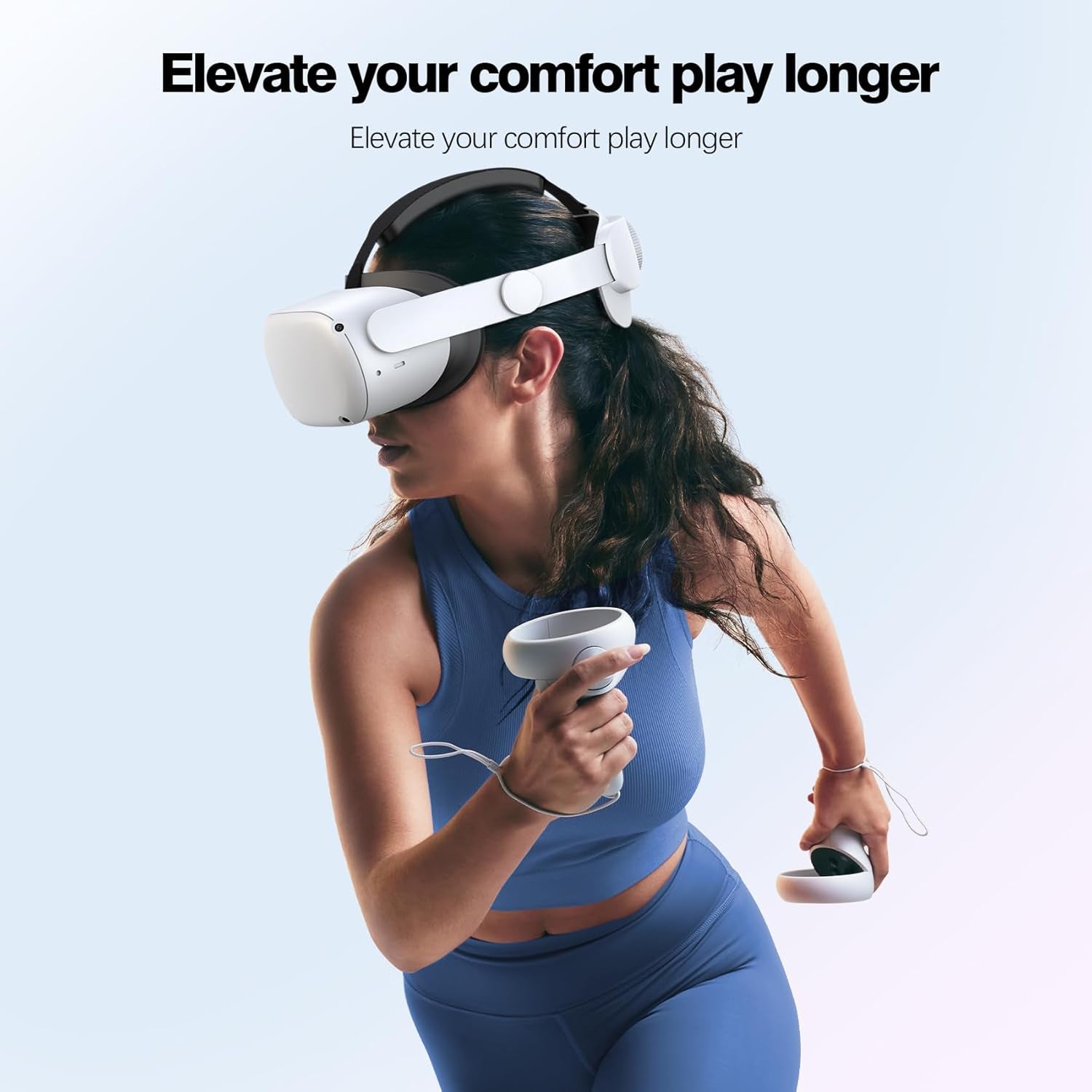 Head Strap Compatible with Oculus Quest 2,Meta Quest 2 Accessories Adjustable Elite Strap Replacement for Enhanced Comfort Support and Gaming Immersion in VR (Without Battery)