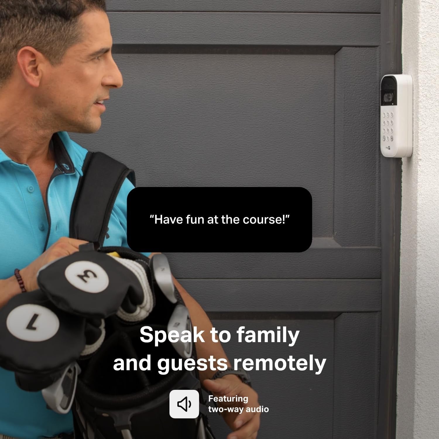 Myq Smart Garage Door Video Keypad with Wide-Angle Camera,Customizable PIN Codes,And Smartphone Control–Take Charge of Your Garage Access Works with , Liftmaster and Craftsman Openers,White