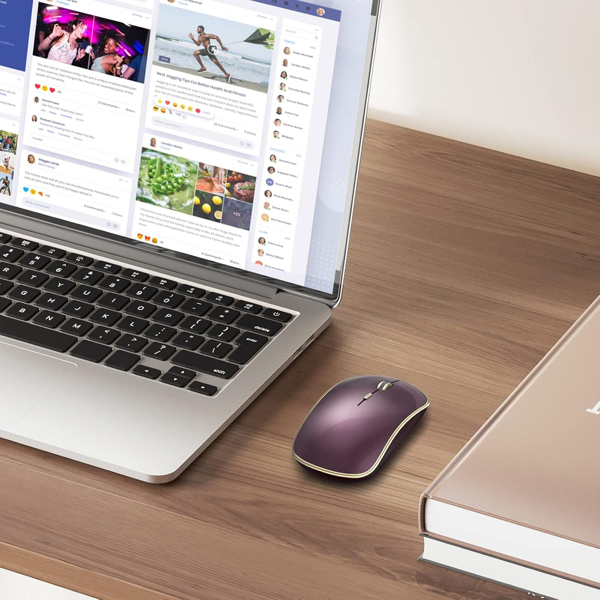 Wireless Mouse, 3200 DPI, Slim Silent