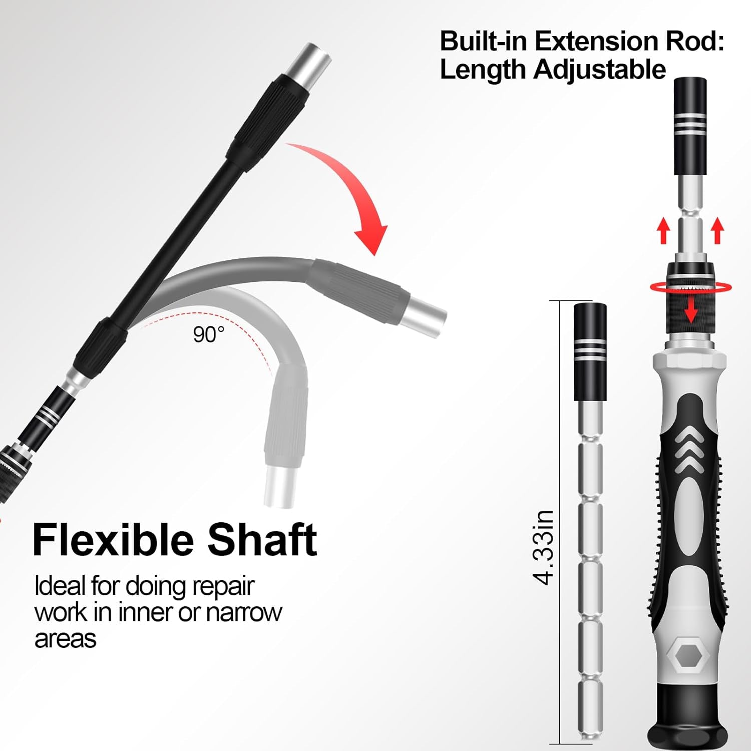 Computer Tool Kit, 122 in 1 Small Magnetic Repair Tool Kit with Case, Electronic Repair Kit for Computer, Iphone, PC, Cellphone, Laptop, Nintendo, PS4, Game Console, Watch, Eyeglasses
