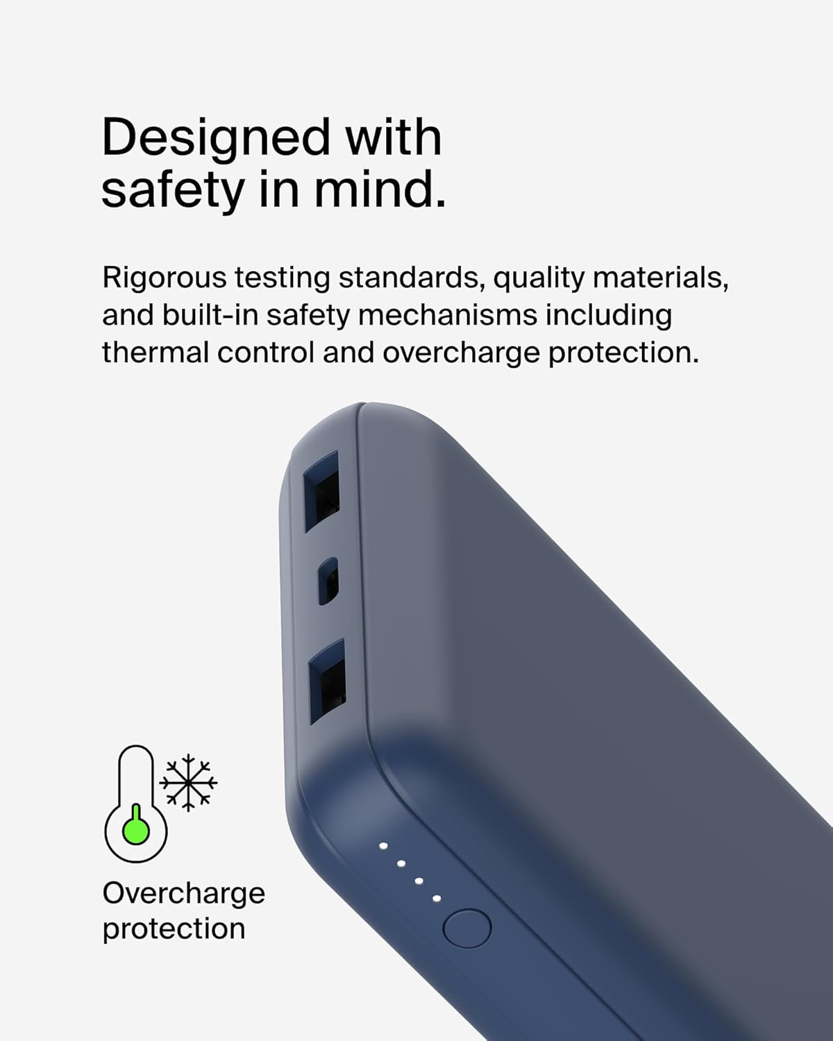 Portable Charger, USB-C Power Bank 20,000Mah W/ 2 USB-A Ports, 15W W/ USB-A to USB-C Cable for Iphone 16, 15, Plus, Pro, Pro Max, Samsung Galaxy S25, S24, Pixel 9, Ipad, & More - Blue