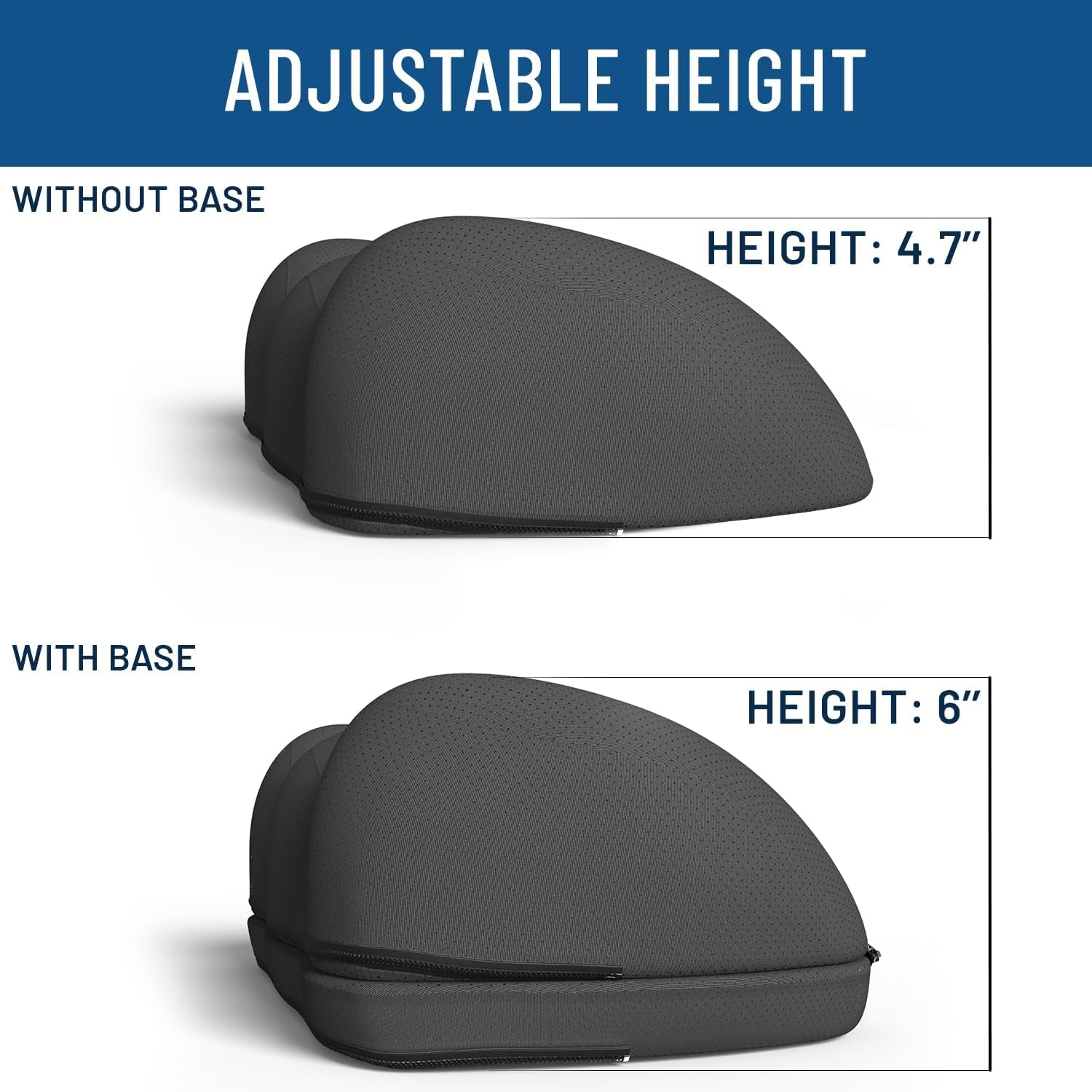 Adjustable Cloud Foot Rest for under Desk at Work with Pressure Point Nodes - Ergonomic Memory Foam Office Foot Stool & under Desk Footrest for Gaming & Home Office, Supports Posture