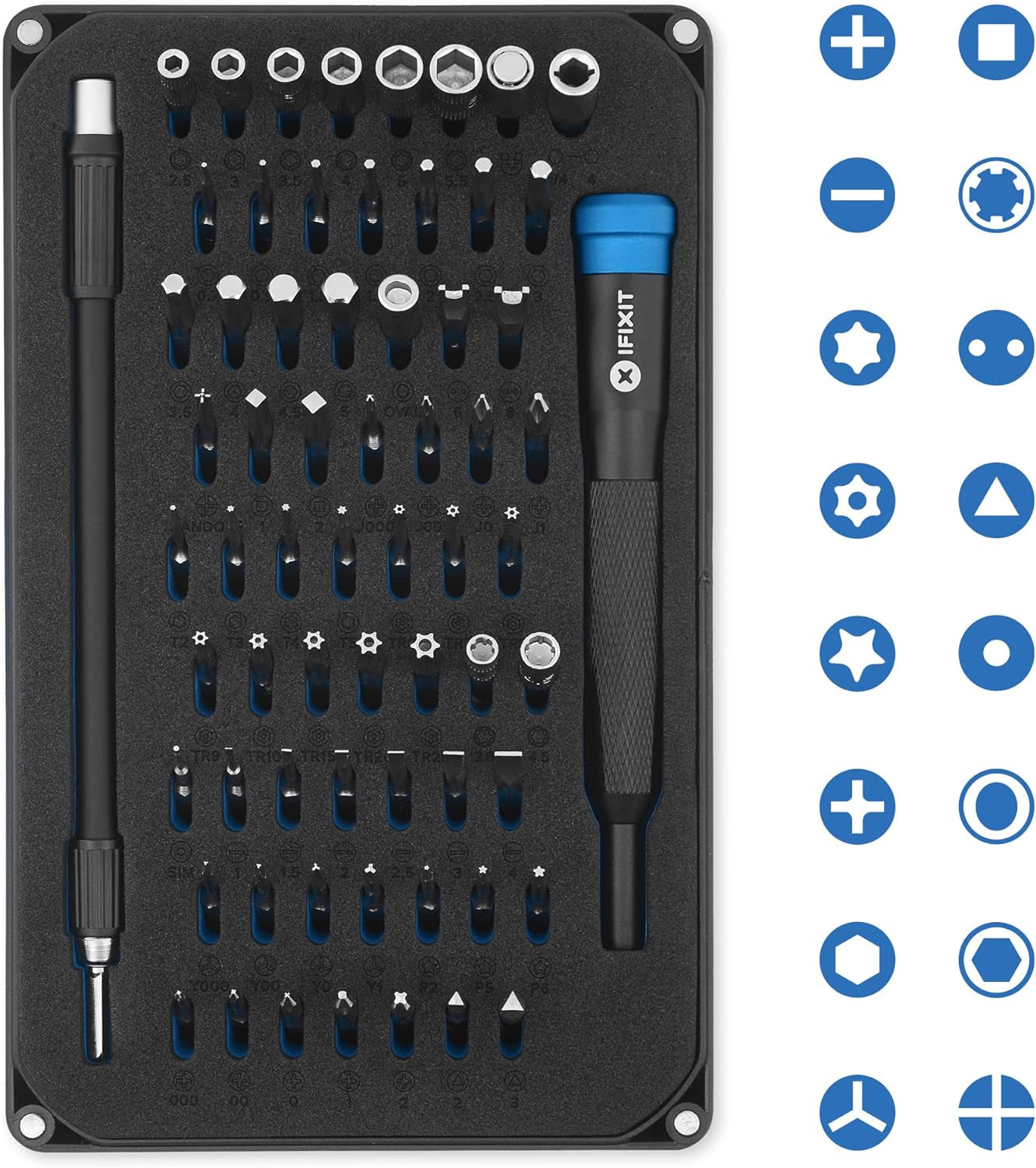 Mako Driver Kit - 64 Precision Bit Set for Electronics Repair