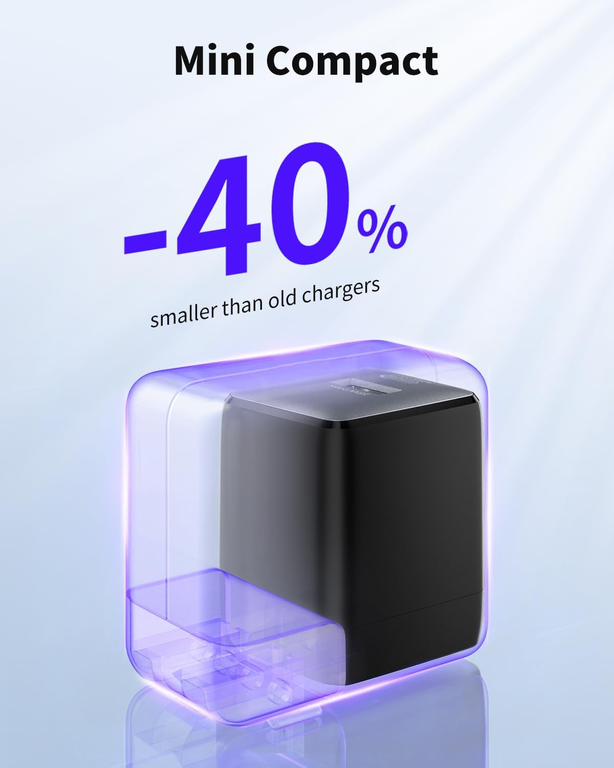 USB C Charger Block, 30W USB C Charger Fast Charging, Dual-Port Compact USB Charger Block with Foldable Plug, Compatible with 16/16 Pro/15/15 Plus/15 Pro/15 Pro Max/14/13/12/11