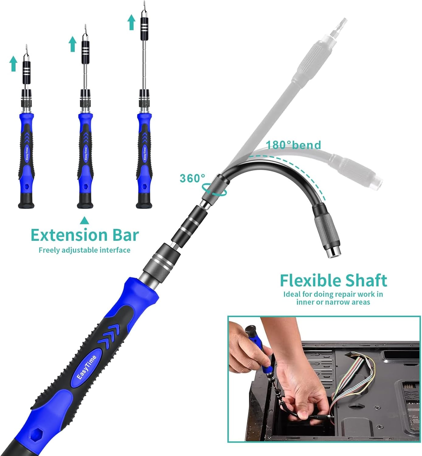 140 in 1 Precision Screwdriver Set, Professional Computer, Laptop Repair Tool Kit, Cell Phone Repair Tool Kit, Compatible for Iphone, Tablet, Macbook, PC, and Xbox Repair