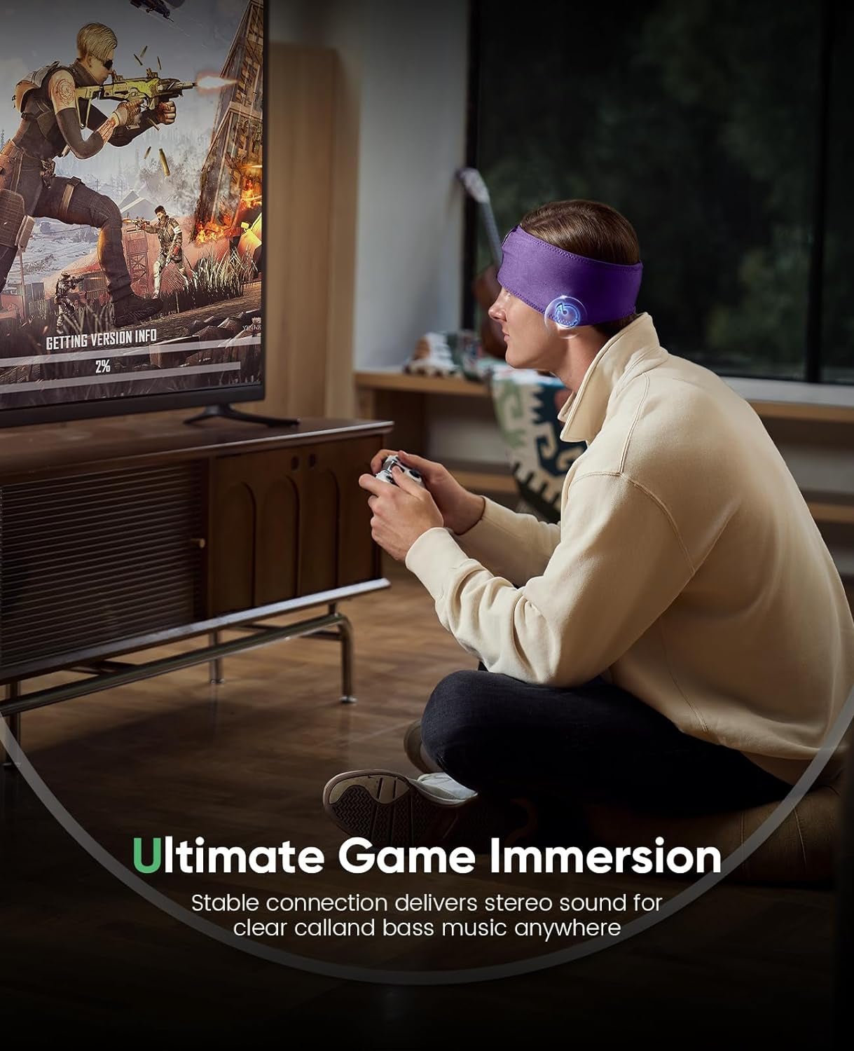 Sleep Headphones Sleeping Bluetooth Headband, Soft Headphone Band with Ultra-Thin Speakers Perfect for Side Sleepers, Running, Workout, Jogging, Yoga, Insomnia Cool Gadgets