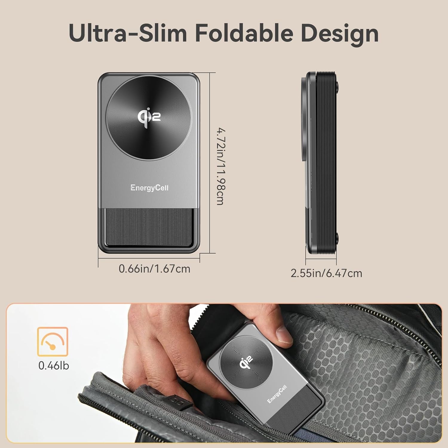 Qi2 3 in 1 Wireless Charging Station for Apple, 15W Wireless Travel Charger for Iphone 16/15/15 Pro/14/13/12, Apple Watch, Airpods, Fast Charger for Multiple Devices Apple