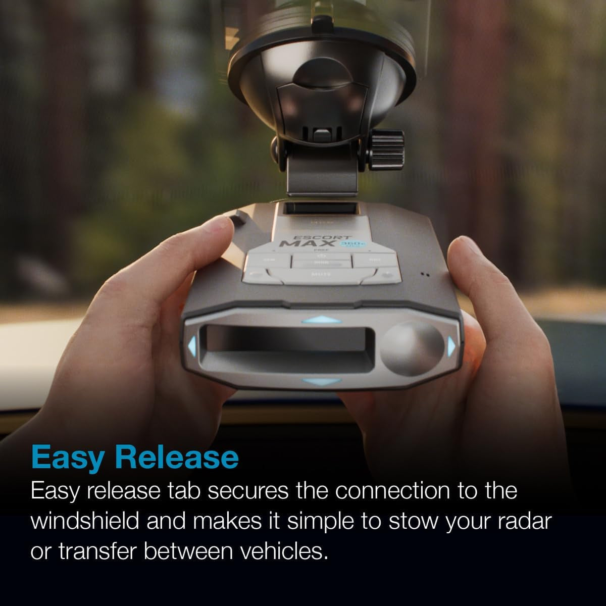 Cobra Original Radar Detector EZ Mag Mount - Stickycup Silicon Suction Cup (Black) for  Models IX, IXC, Max 360C, Redline EX, Max 3, Max 4 and Max 360 (0020081-1)