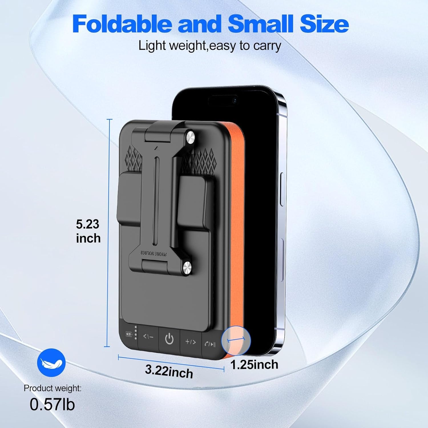 Birthday Gifts for Men Women,Bluetooth Speaker Phone Stand with Power Bank,Portable Foldable Charging Speaker Stand,Unique Gifts for Women Dad,Men Gifts Tech Gadgets