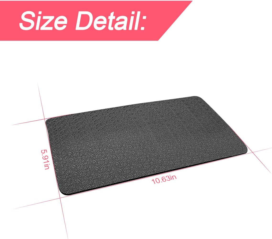 Car Dashboard Anti-Slip Rubber Pad, 10.6 X 5.9 Universal Non-Slip Car Magic Dashboard Sticky Adhesive Mat for Phones Sunglasses Keys Electronic Devices and More Use (Black/Car Texture)