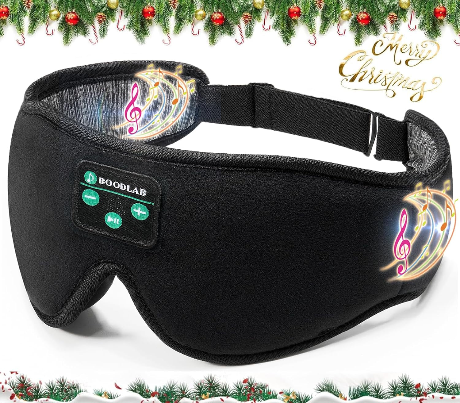 Sleep Headphones,  Bluetooth Eye Mask for Sleeping, Sleep Mask with Bluetooth Headphones, Washable Bluetooth Sleep Mask for Meditation Travel, Cool Tech Gadgets Unique Gift for Men Women