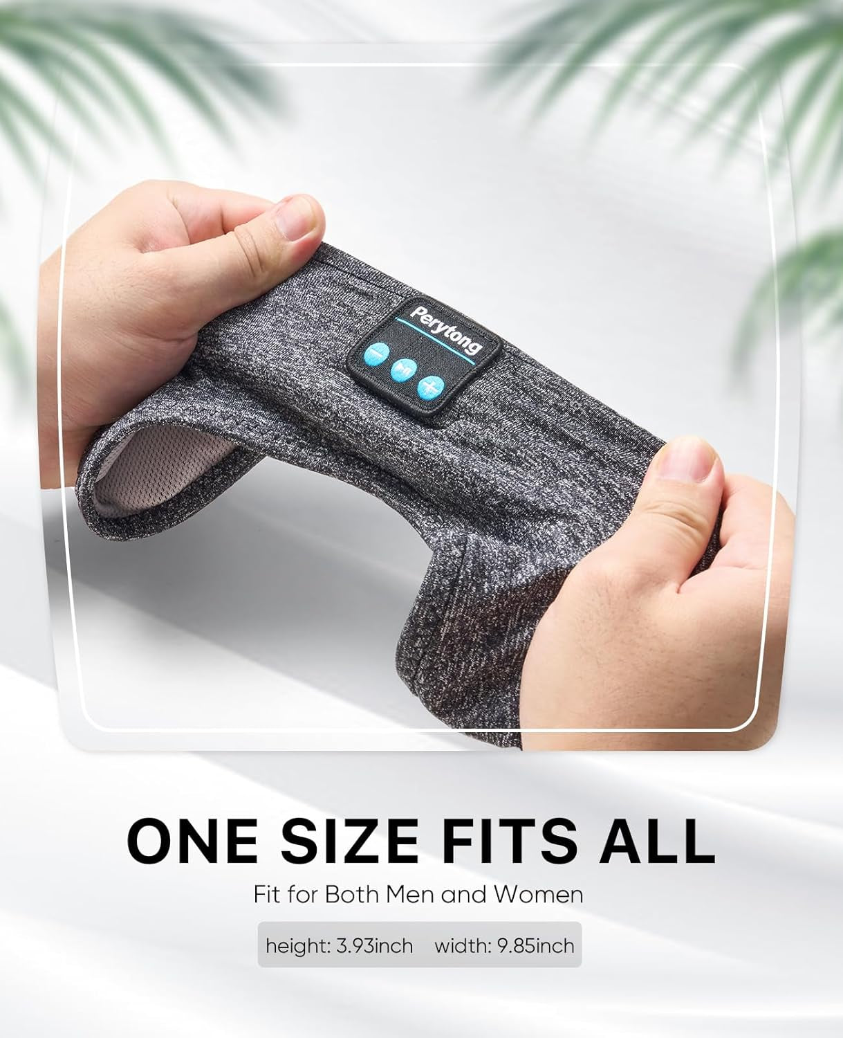 Sleep Headphones Bluetooth 5.2 Headband, Sleeping Headphones Sports Wireless Earphones Sweat Resistant Earbuds with Ultra-Thin HD Stereo Speaker for Workout Running Cool Gadgets Unique Gifts