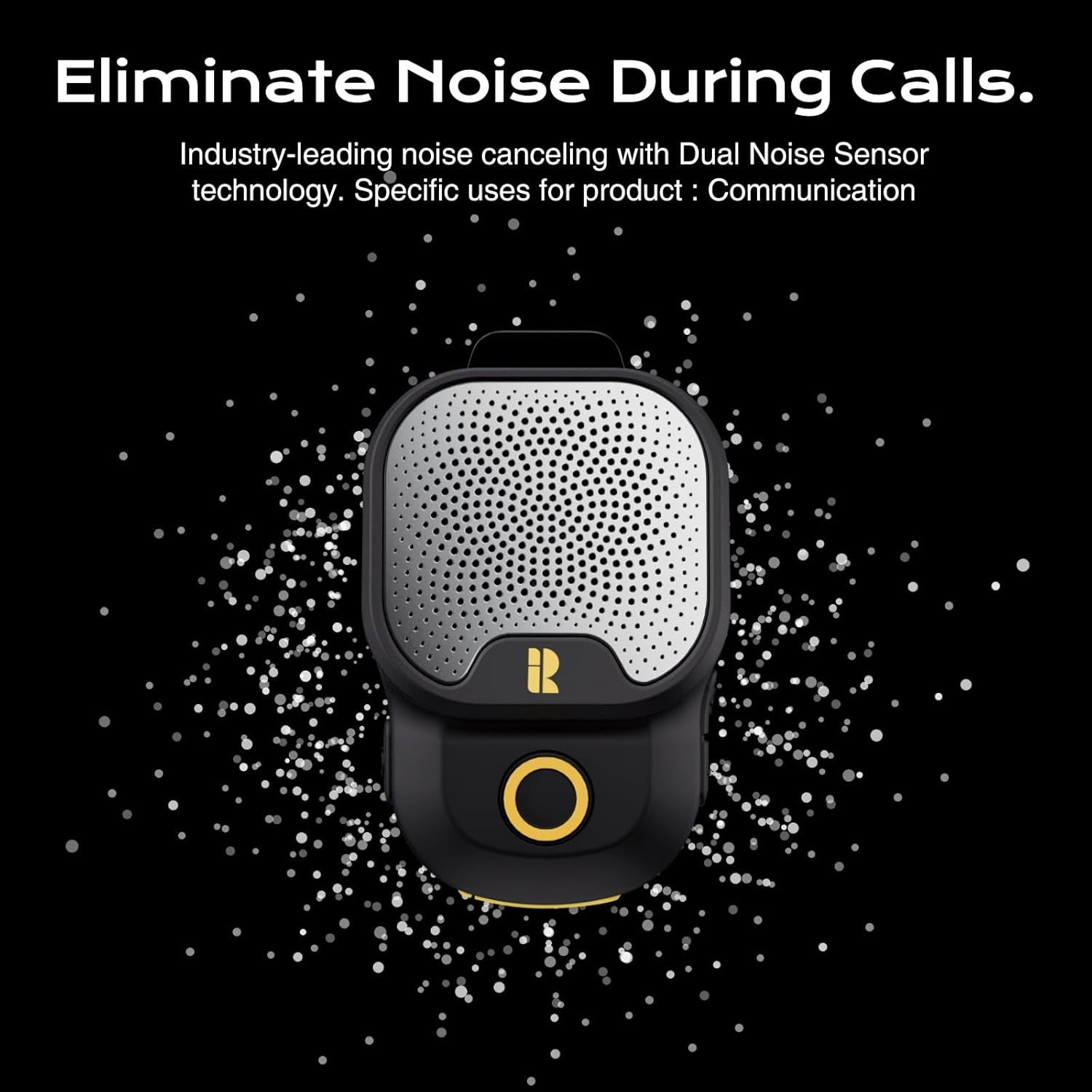 Wearable Bluetooth V5.3 Speaker, 30H Working Time Clip-On Wireless Jobsite Water-Resistant Portable Speaker, Built-In ENC Mic for Hands-Free Music/Calls, IPX7 Waterproof, TWS Portable Speaker