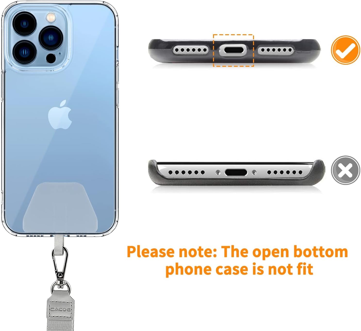 Phone Lanyard 2 Pack-2× Adjustable Neck Strap,2× Phone Patches,Universal Cell Phone Multifuctional Patch Lanyards Compatible with Most Smartphones(Black+Gray)