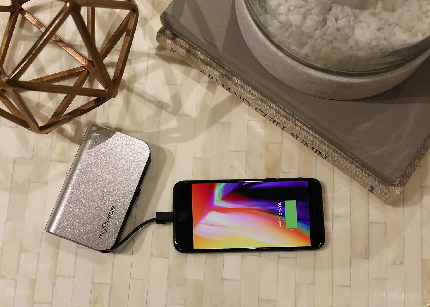 Portable Charger with Wall Plug – 10050Mah Fast Charging – Power Bank for Iphone, Samsung, Android & More - External Battery Pack Portable Charger with Built-In Cables (Lightning + Micro USB)