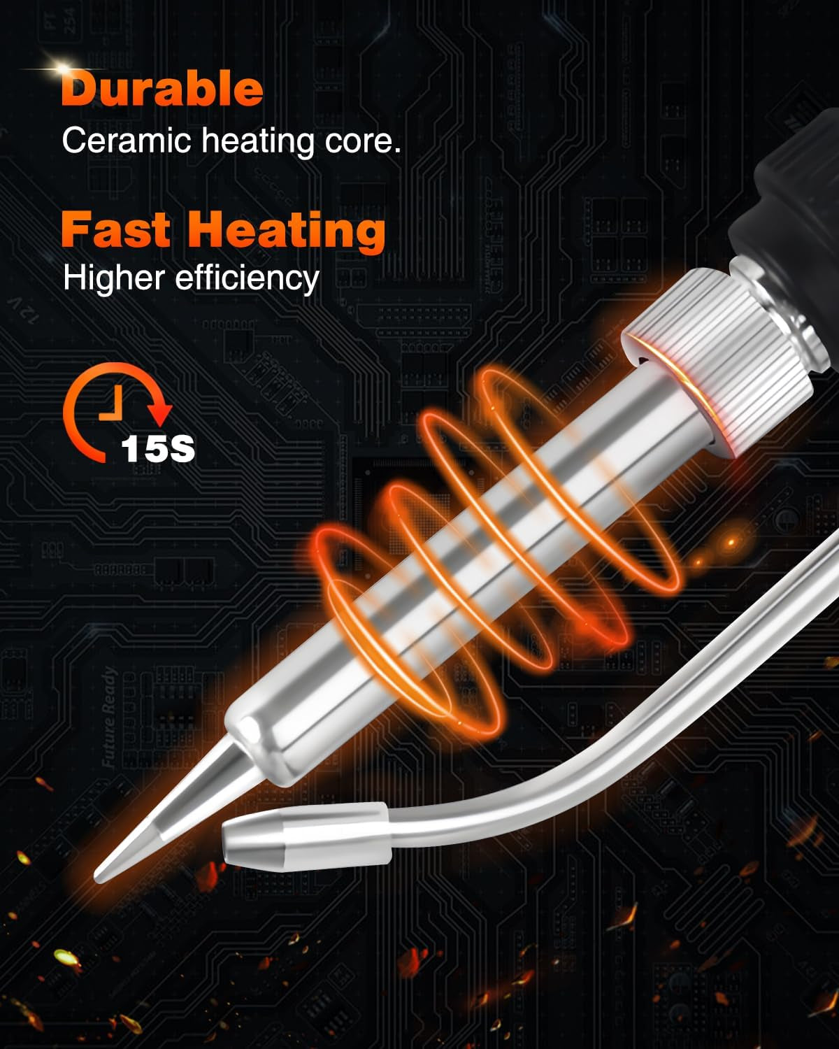 Soldering Iron Kit,  Soldering Gun Automatic Hand-Held Solder Gun Iron Kit Welding Tool, Desoldering Pump, Tweezers for Circuit Board, Home DIY, Electronic Repair