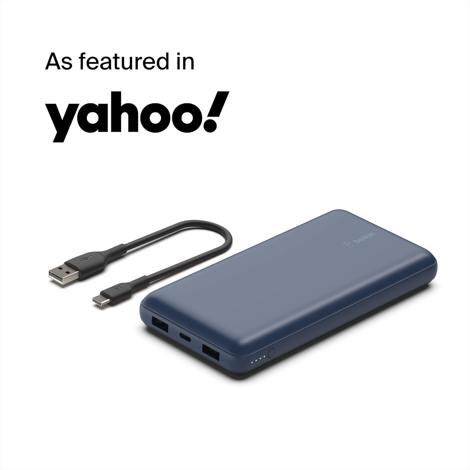 Portable Charger, USB-C Power Bank 20,000Mah W/ 2 USB-A Ports, 15W W/ USB-A to USB-C Cable for Iphone 16, 15, Plus, Pro, Pro Max, Samsung Galaxy S25, S24, Pixel 9, Ipad, & More - Blue